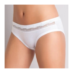 Slip Donna Cotone Elasticizzato E Pizzo Cotonella GD166
