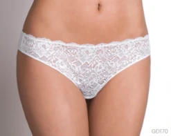 Slip Donna Brasiliana Pizzo E Cotone Cotonella CD170