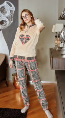 Pigiama Donna Coral Pile Nottingham 35690