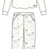 Pigiama Donna Fila 4069 Cotone Caldo Invernale