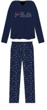 Pigiama Donna Fila 4072 Cotone Caldo Invernale