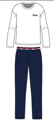 Pigiama Donna Cotone Caldo Invernale Fila 4073