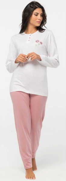 Pigiama Donna Calibrato 100% Cotone Karelpiu' 414