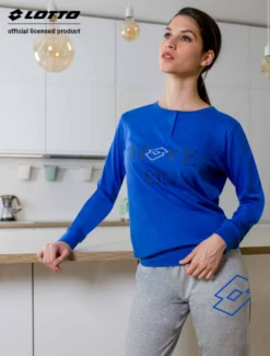 Pigiama Donna Cotone Jersey Lotto 5140 Outlet