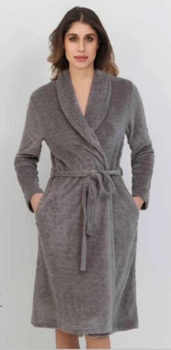 Vestaglia Donna Incrociata Coral Pile Linclalor 88551