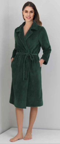 Vestaglia Donna Incrociata Coral Pile Linclalor 88560