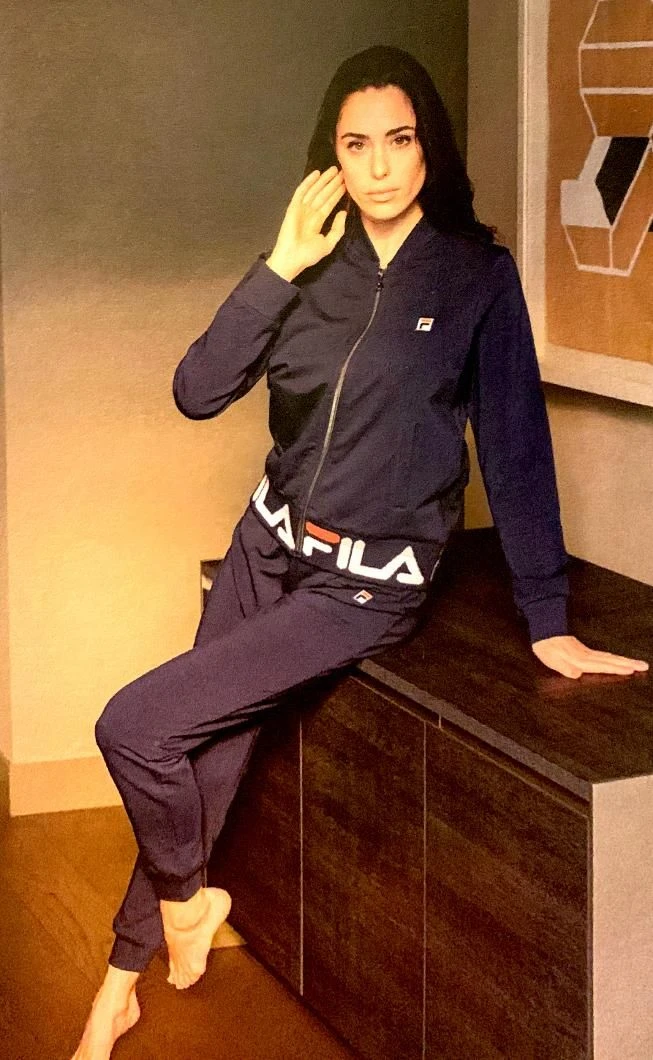 Tuta Donna Aperta Fila 4065 Cotone Felpato Invernale - immagine 3