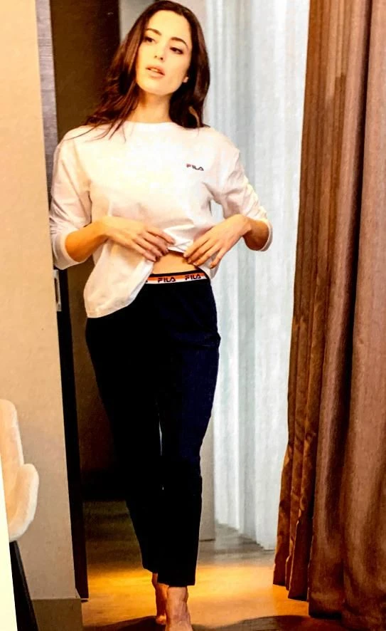 Pigiama Donna Cotone Caldo Invernale Fila 4073 - immagine 3