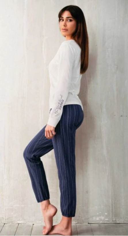 Pigiama Donna Cotone Caldo Jadea Home 5163 - immagine 2