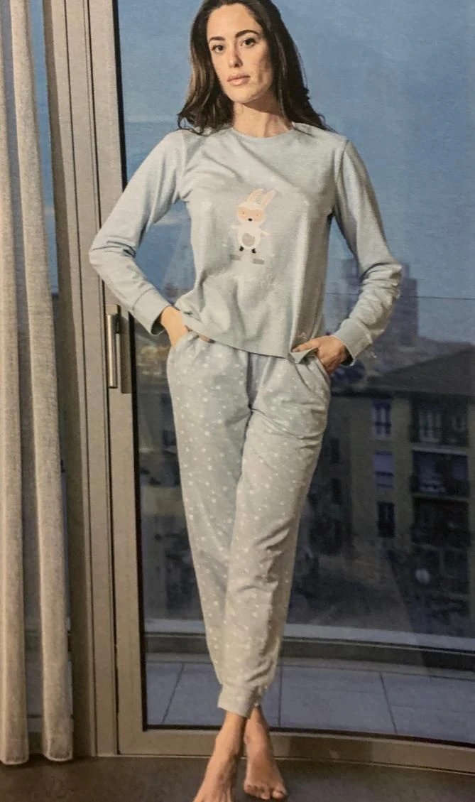 Pigiama Donna Fila 4067 Cotone Caldo Invernale - immagine 3