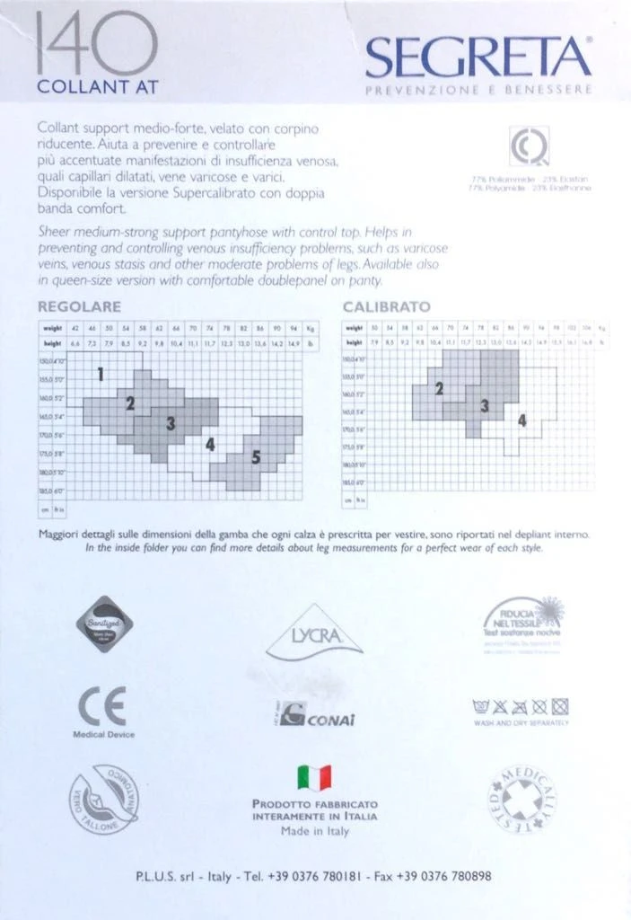 Collant Segreta 140 Compressione Graduata IBICI - immagine 2