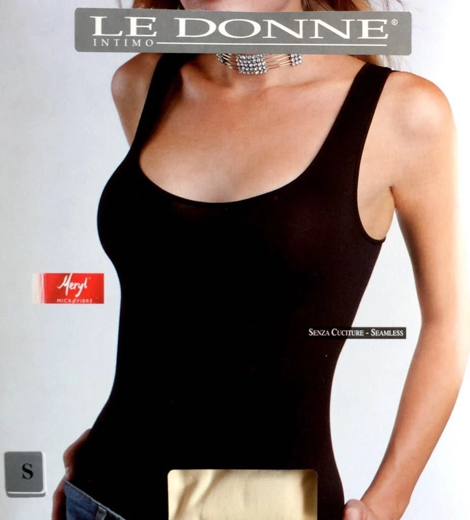 Canottiera Donna Spalla Larga Microfibra Nottingham 5094