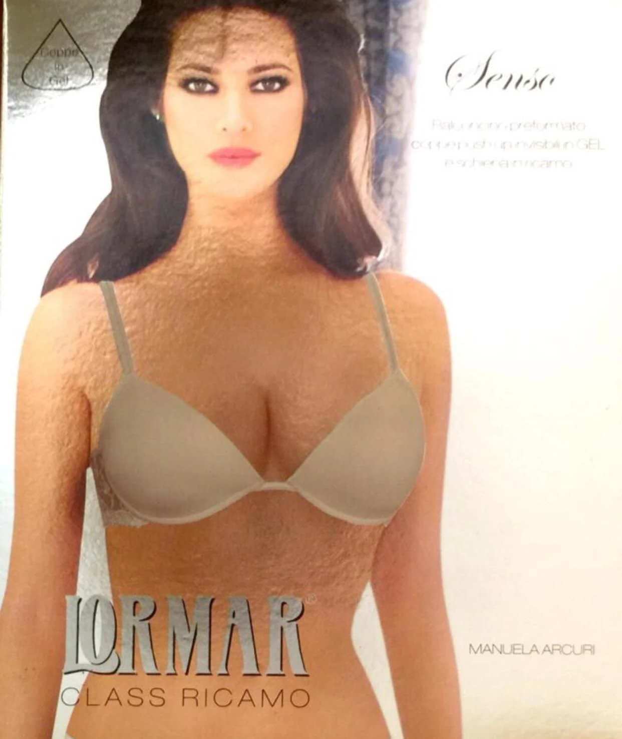 Reggiseno Balconcino Push-up Coppe Gel Lormar Senso Outlet