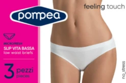 Slip Donna Vita Bassa Microfibra Feeling Touch Pompea